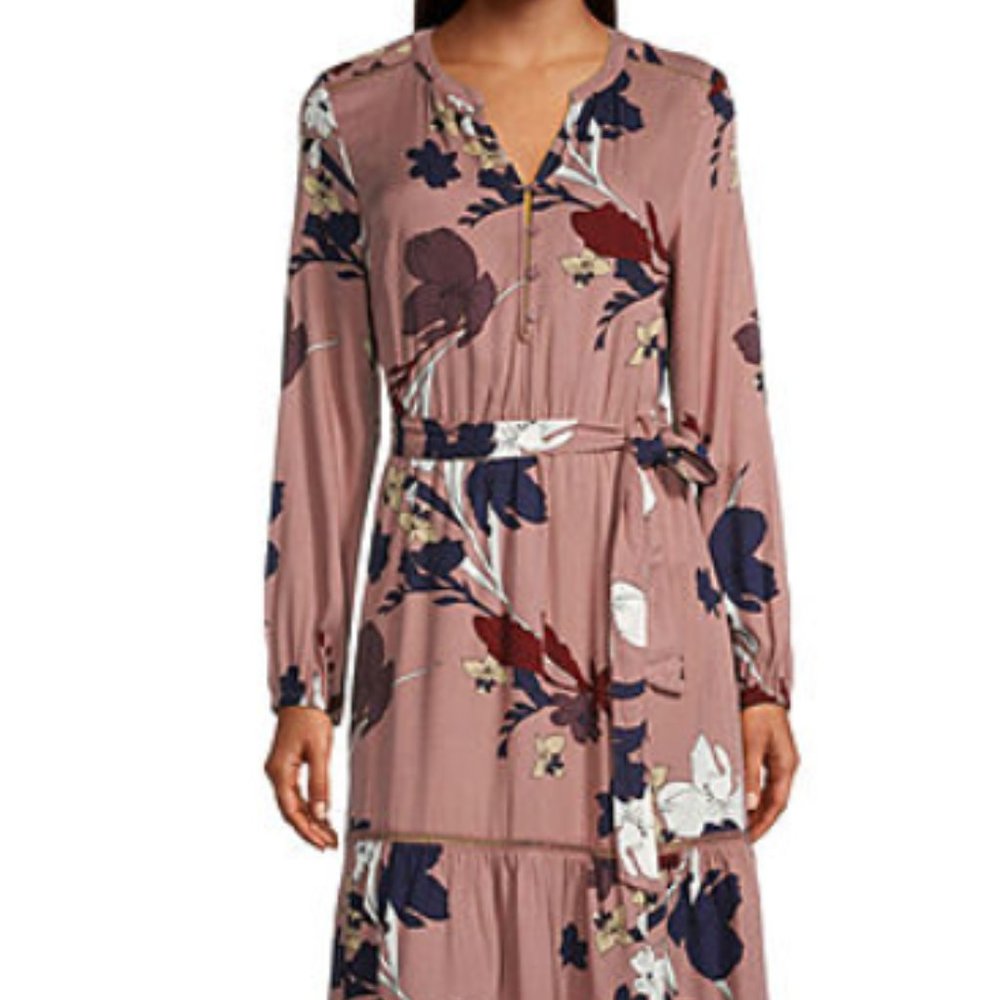 Liz Claiborne NEW Floral Dress NWT Flower Size Large